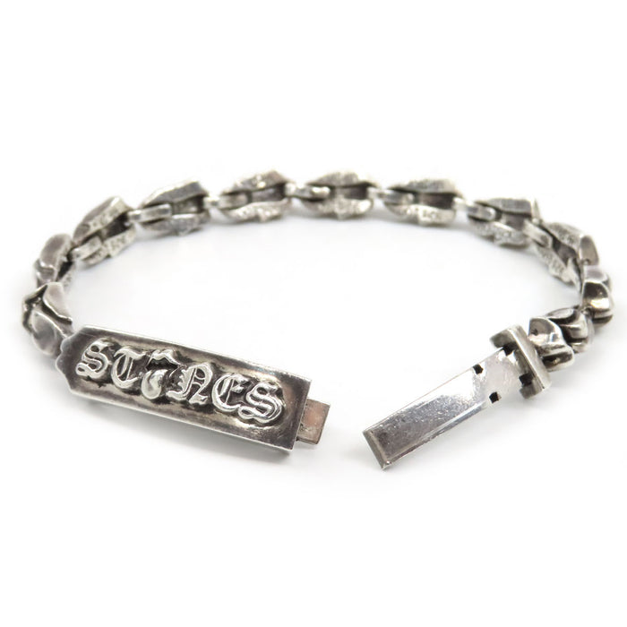 CHROME HEARTS  
唇部與舌部 CH 滾石樂隊 11連結 銀飾  
ID MINI LT 唇部與舌部迷你ID 手鍊 11連結