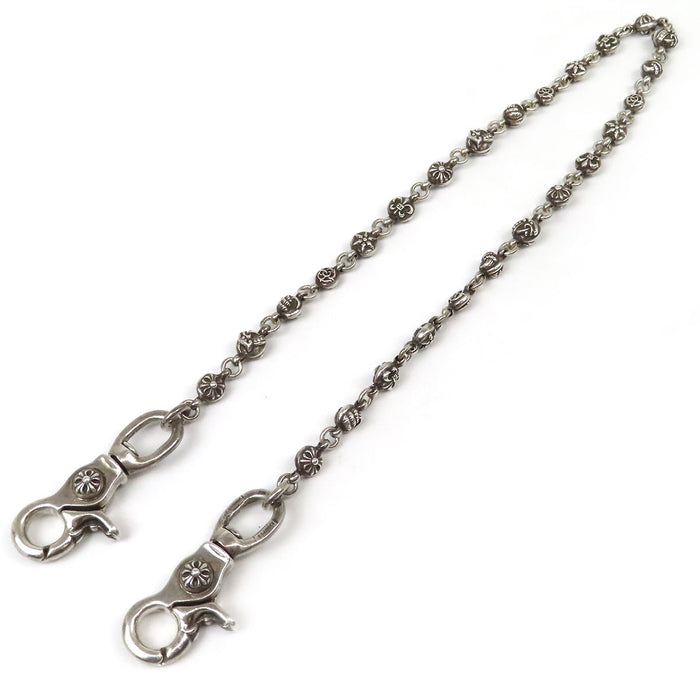 CHROME HEARTS 
1MULTIBALL LONG-T CH クロス 2クリップ シルバー 
2クリップ ロング #1 マルチボール ウォレットチェーン