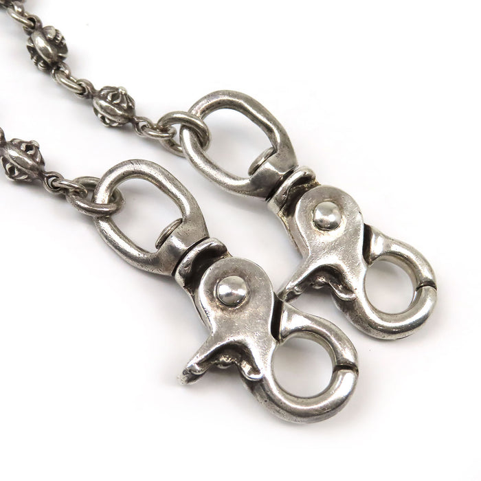 CHROME HEARTS 
1MULTIBALL LONG-T CH Croce 2 Clip Argento 
2 Clip Lungo #1 Multiball Catena Portafoglio