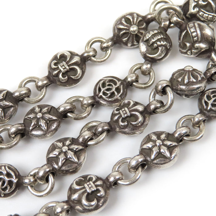 CHROME HEARTS 
1MULTIBALL LONG-T CH Croce 2 Clip Argento 
2 Clip Lungo #1 Multiball Catena Portafoglio