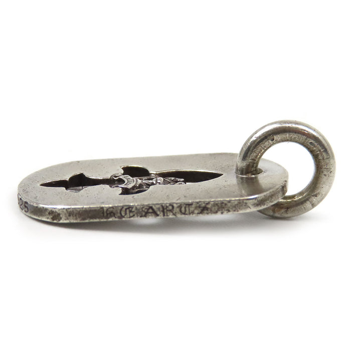 CHROME HEARTS  
CH D TAG 銀 1998  
鏤空喇叭匕首 狗牌 小款