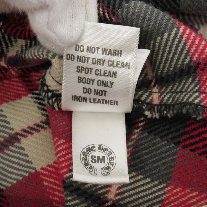 CHROME HEARTS  
CH WESTN 星形鈕扣 棉質  
西部鈕扣 十字圖案 格紋法蘭絨襯衫