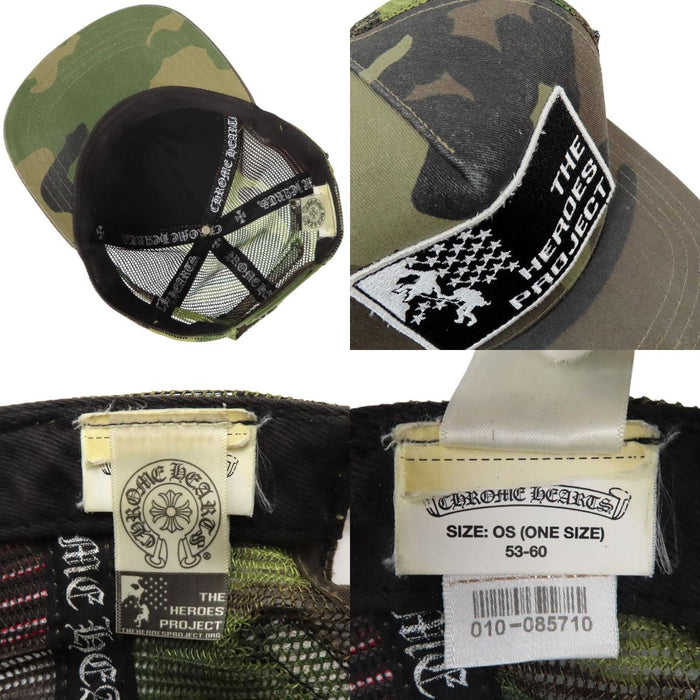 CHROME HEARTS  
CH THE HEROES PROJECT 十字球 迷彩 滾動標籤  
英雄計劃 追蹤帽
