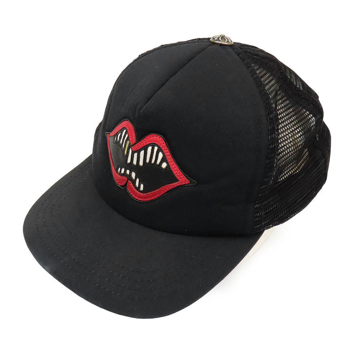 CHROME HEARTS  
CH Matty Boy CHOMPER 卡车帽 网眼 十字球  
Matty Boy 联名 Chomper 补丁卡车帽
