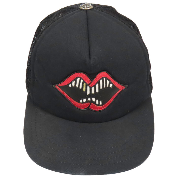 CHROME HEARTS  
CH Matty Boy CHOMPER 卡车帽 网眼 十字球  
Matty Boy 联名 Chomper 补丁卡车帽
