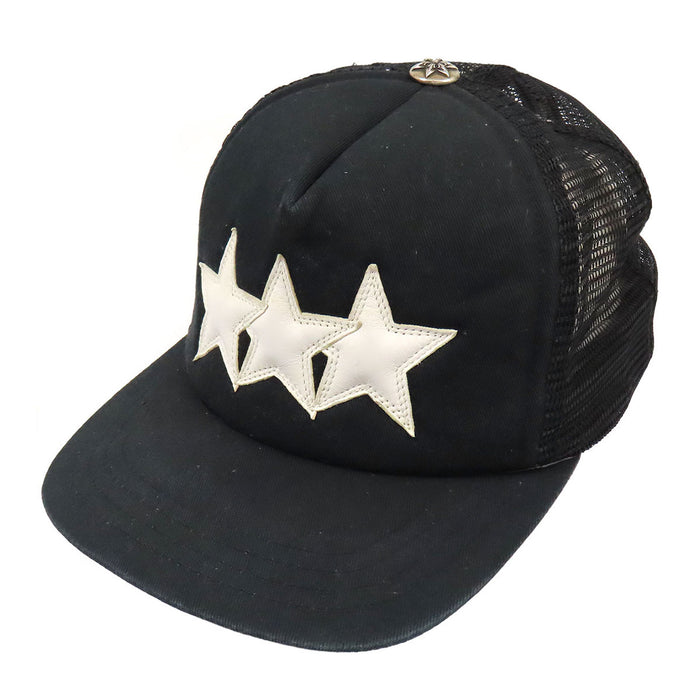 CHROME HEARTS CH Leather Star Trucker 星 レザー スター トラッカー