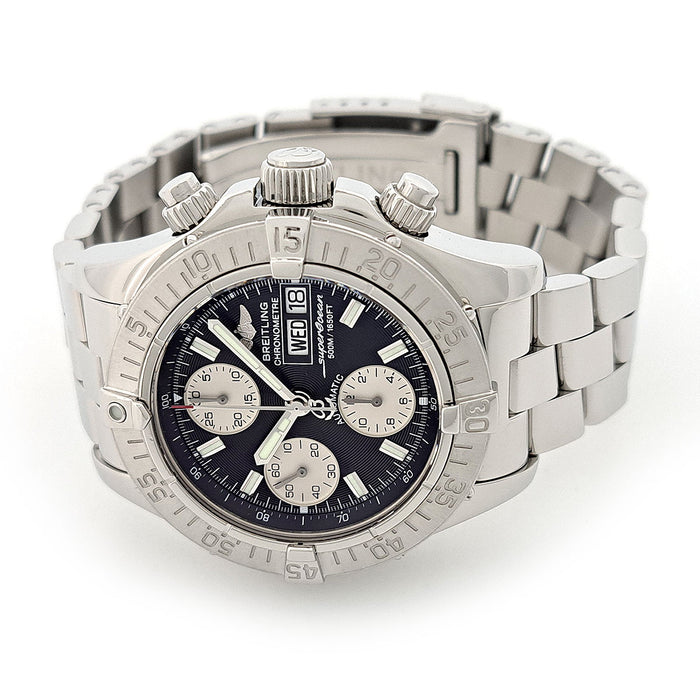 BREITLING  
超級海洋計時碼錶  
附盒及保卡
