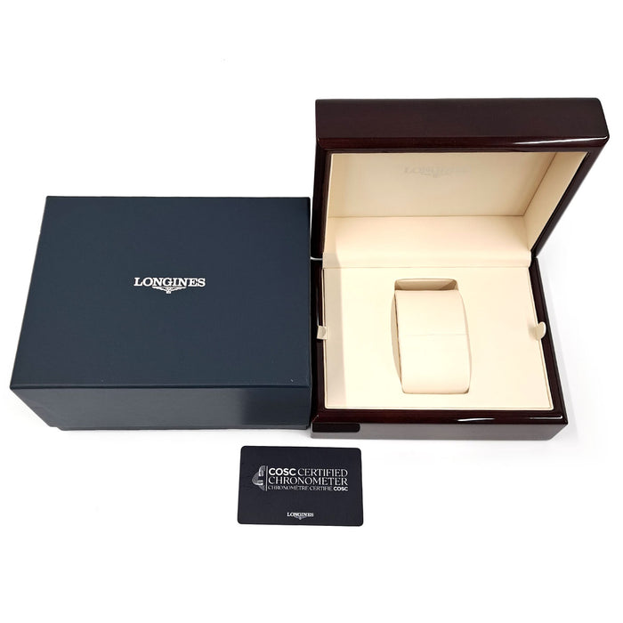 浪琴  
精神 飛行員 返航計時碼錶  
附盒