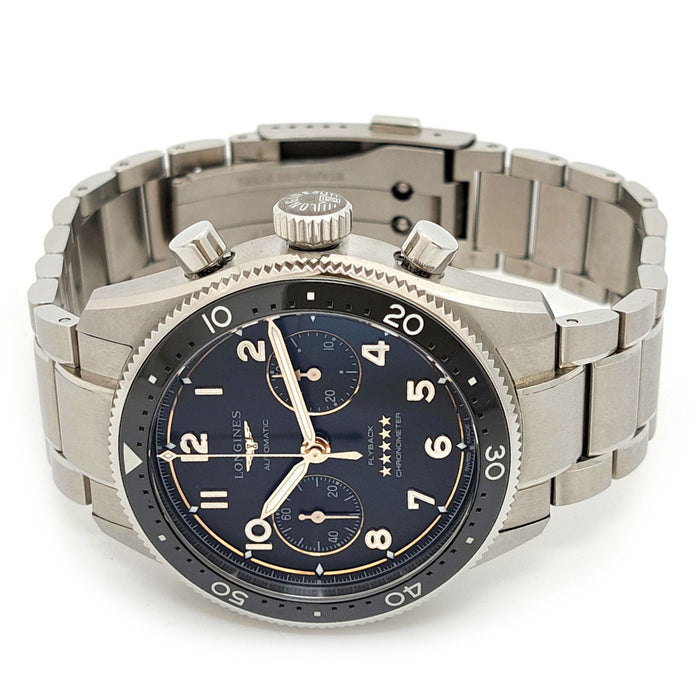 浪琴  
精神系列 返飛秒計時  
附盒及保證書