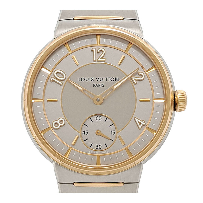 LOUIS VUITTON  
Tambour 自動機械錶 鋼與金款  
附盒及保卡