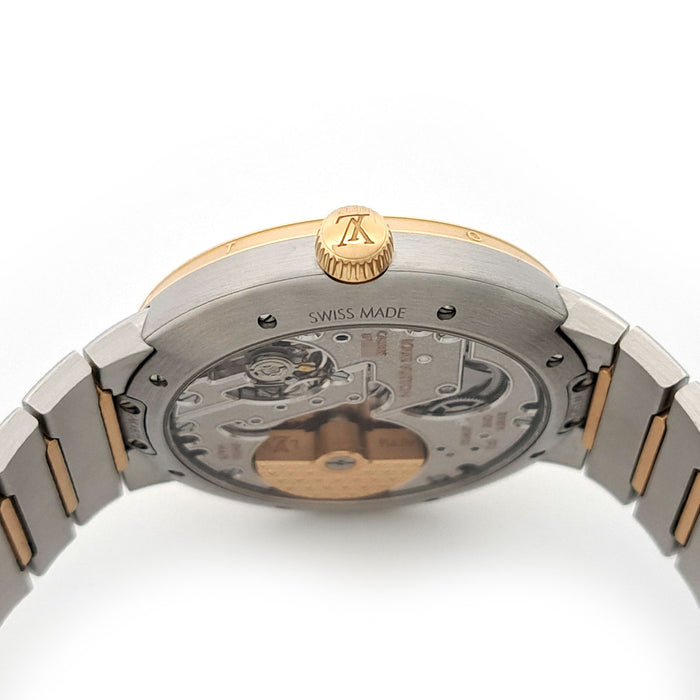 LOUIS VUITTON  
Tambour 自動機械錶 鋼與金款  
附盒及保卡