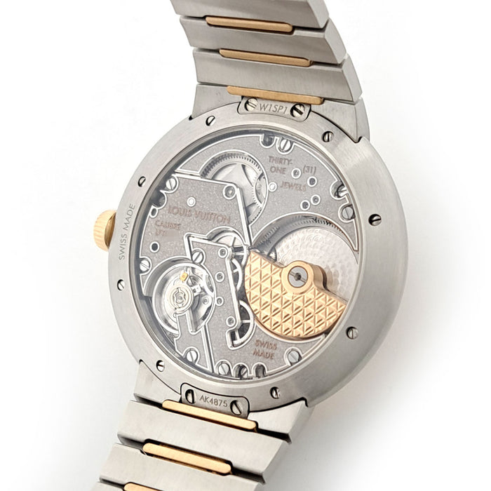 LOUIS VUITTON  
Tambour 自動機械錶 鋼與金款  
附盒及保卡