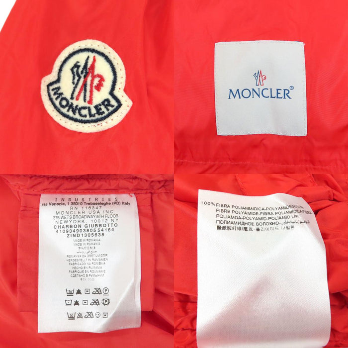 MONCLER  
標誌 標誌鈕扣 繡章 雙拉鍊 尼龍  
CHARBON GIUBBOTTO 夏爾邦 夾克