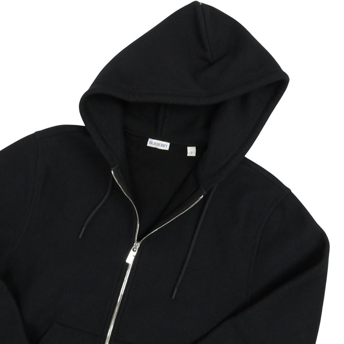 BURBERRY 
スウェット コットン ダブルジップ 
バックロゴ ジップアップ フーディ