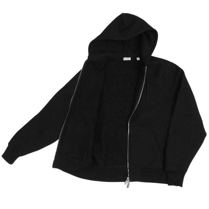 BURBERRY 
スウェット コットン ダブルジップ 
バックロゴ ジップアップ フーディ