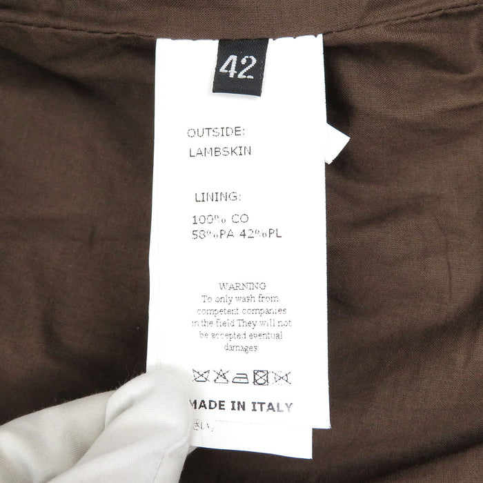 EMMETI 
EMMETI ジップアップ 
ラムレザー ダブル ライダース ジャケット