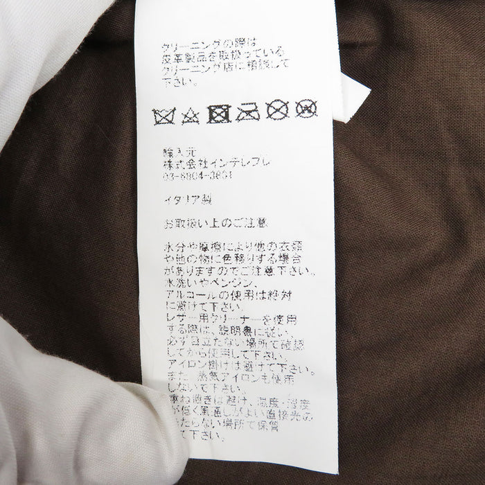 EMMETI 
EMMETI ジップアップ 
ラムレザー ダブル ライダース ジャケット