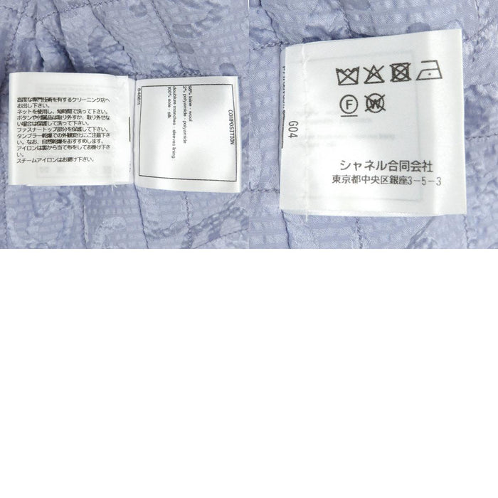 CHANEL LOOK19 COCO CC Coco Button Rhinestone Coco Mark Tweed Wool Jacket