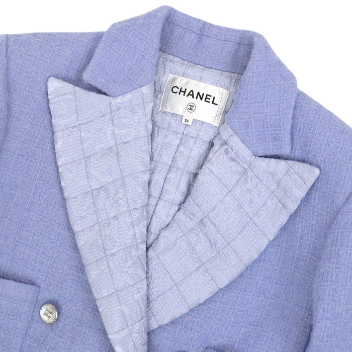 CHANEL 
LOOK19 COCO CC ココボタン ラインストーン 
ココマーク ツイード ウール ジャケット