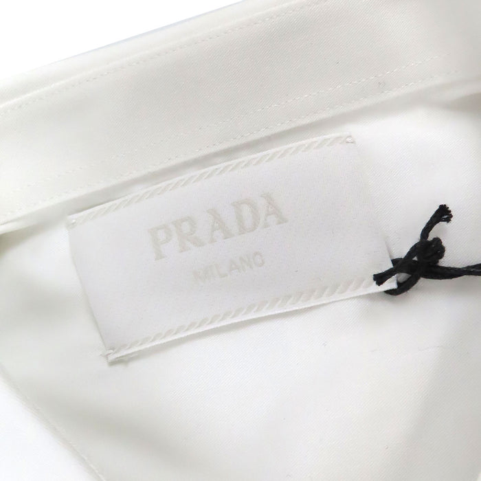PRADA  
Triangle Plate Cotton  
Triangle Logo Color Poplin Shirt