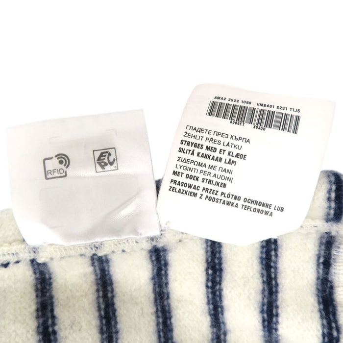 PRADA  
Mélange laine et cachemire  
Pull rayé à logo