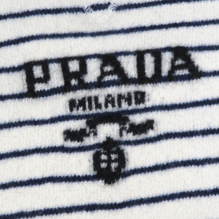 PRADA  
羊毛混纺 羊绒混纺  
标志条纹针织衫