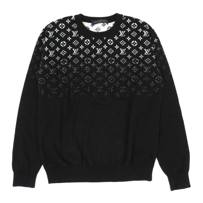 LOUIS VUITTON 
LV ロゴ グラデーション 
モノグラム グラディエント クルーネック コットン ニット