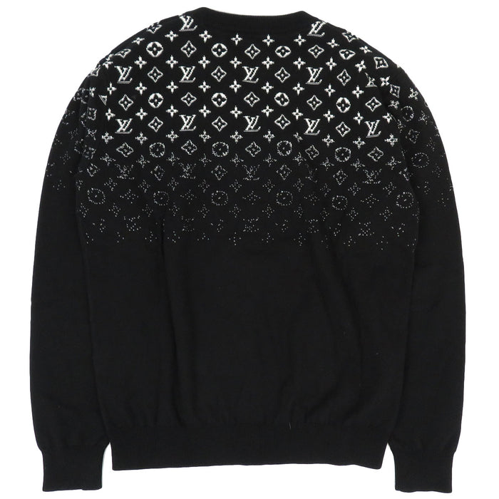 LOUIS VUITTON 
LV ロゴ グラデーション 
モノグラム グラディエント クルーネック コットン ニット