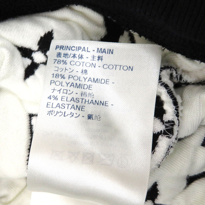 LOUIS VUITTON 
LV Sweatshirt All-Over Pattern 
Full Monogram Jacquard Crewneck Trainer