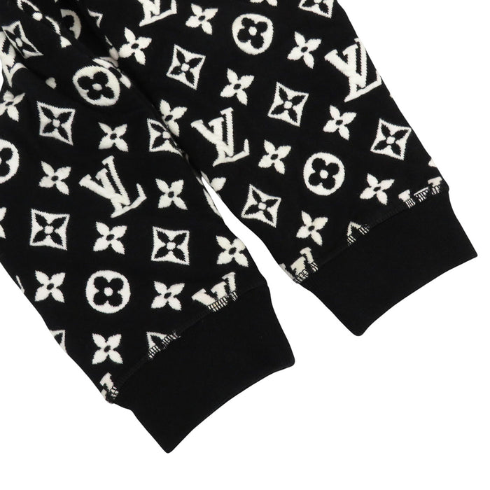 LOUIS VUITTON 
LV Sweatshirt All-Over Pattern 
Full Monogram Jacquard Crewneck Trainer