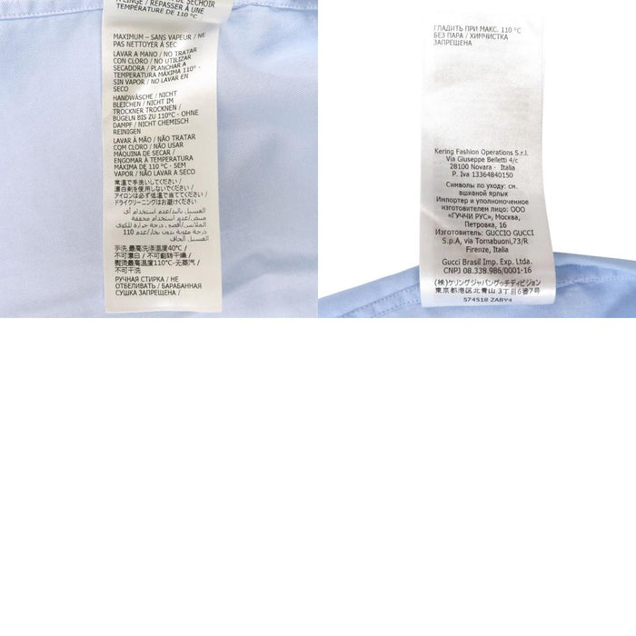 GUCCI  
标志刺绣棉质  
GG刺绣牛津衬衫