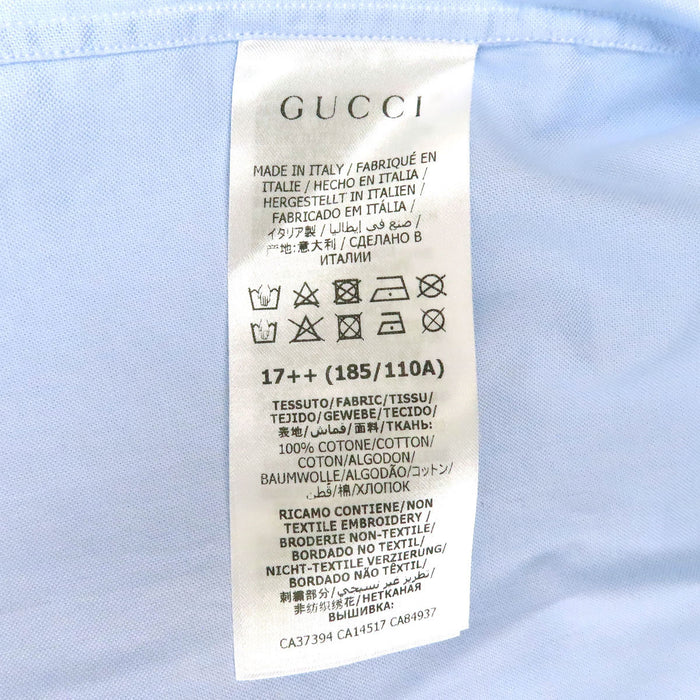 GUCCI  
标志刺绣棉质  
GG刺绣牛津衬衫