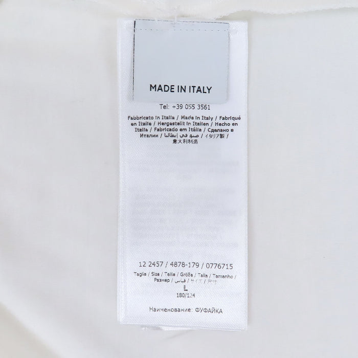 Salvatore Ferragamo 
クルーネック コットン混 シルク混 
ロゴ 半袖 Tシャツ