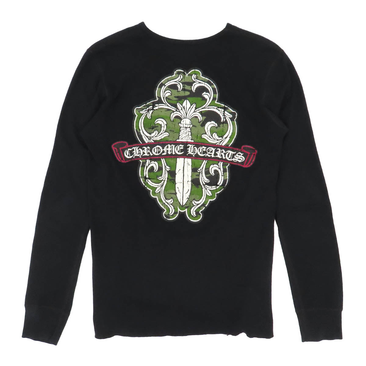 CHROME HEARTS オールドモデル CH ロゴ スクロールラベル ワッフル