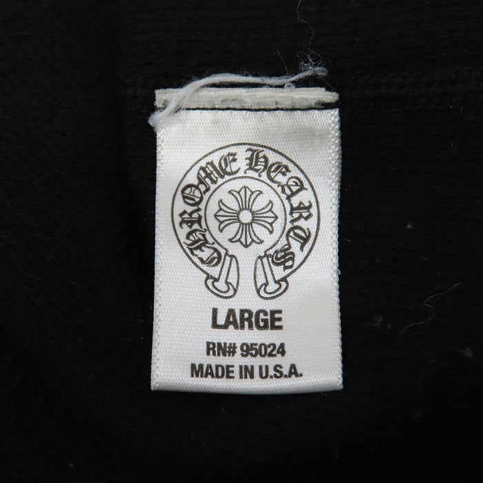 CHROME HEARTS 
オールドモデル CH ロゴ スクロールラベル ワッフル 
ダガー プリント ロングスリーブ Tシャツ
