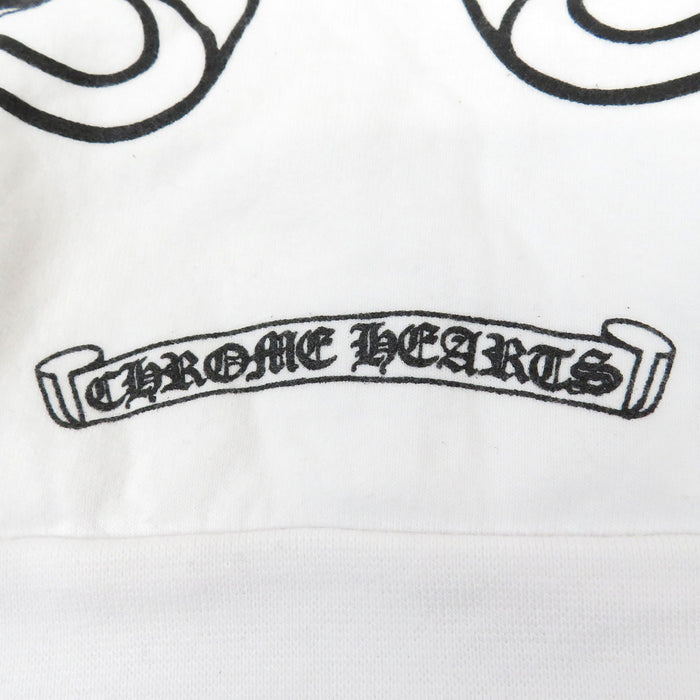 CHROME HEARTS  
CH 花卉十字滚动标签  
袖部花卉马蹄印花卫衣