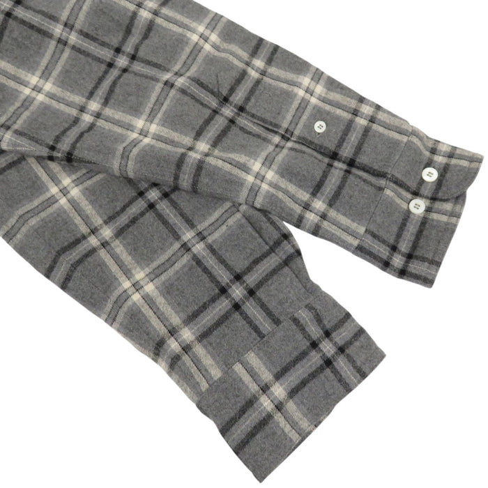 MIUMIU 
25-26AW ロゴ チェック柄 シャツ ワンピース コーデュロイ ミニ コットン 
フランネル ミニ ドレス