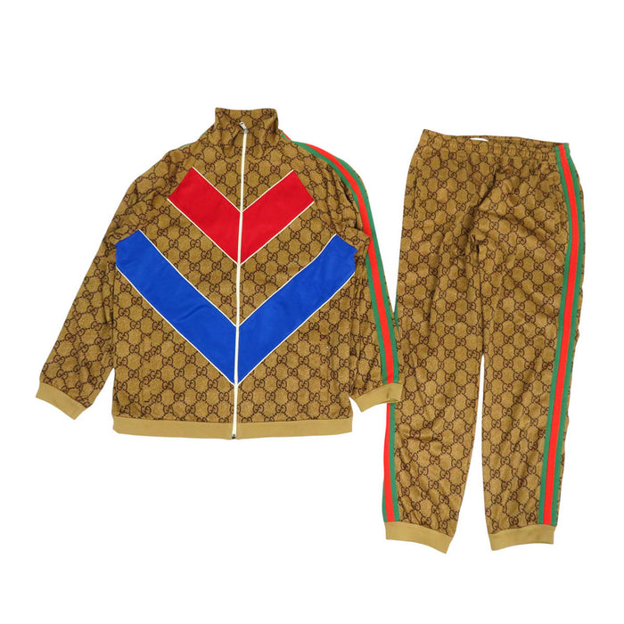 GUCCI  
Motif intégral  
Ensemble en jersey technique imprimé GG  
Ligne Sheher