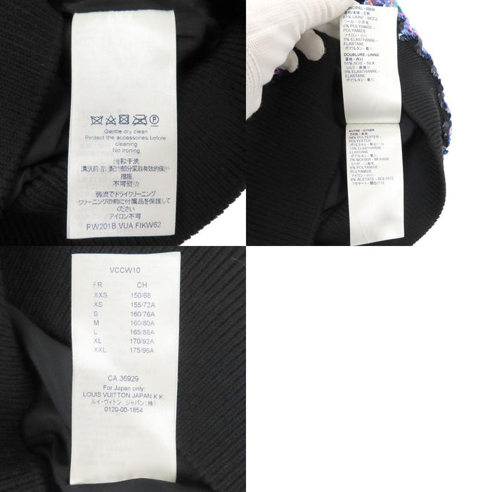LOUIS VUITTON  
Gilet en laine à paillettes multicolores LV ZIGZAG