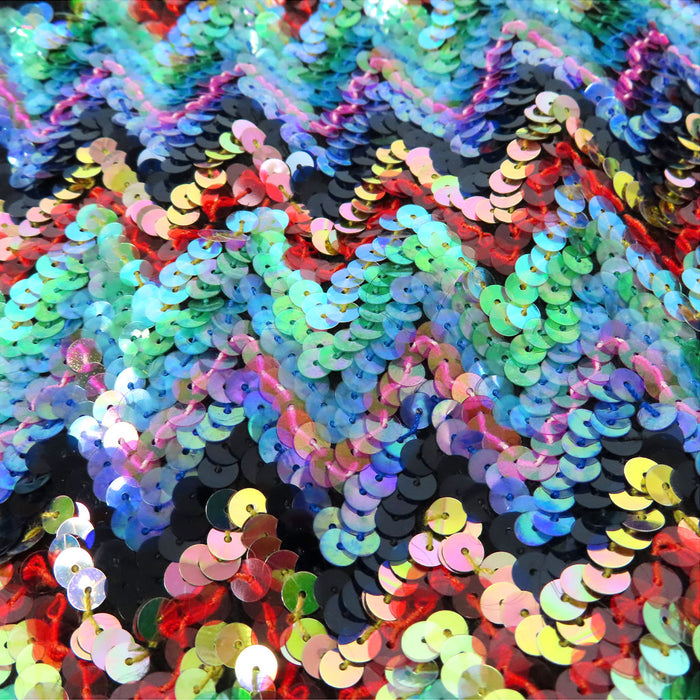 LOUIS VUITTON  
Gilet en laine à paillettes multicolores LV ZIGZAG