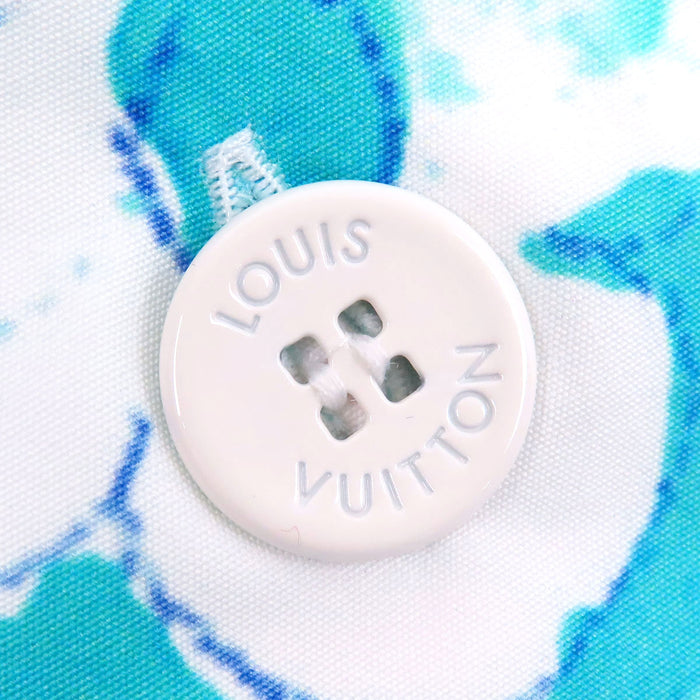 LOUIS VUITTON 
LV ロゴボタン 総柄 コットン 
モノグラム ウォーターカラー ショートスリーブ シャツ