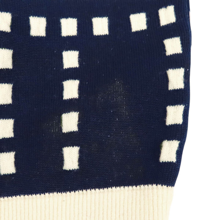 LOUIS VUITTON 
LV ロゴボタン 
シグネチャー チャンキー ストライプ ニット