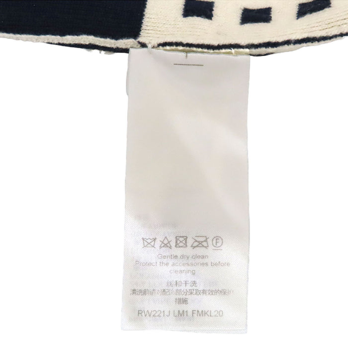 LOUIS VUITTON 
LV ロゴボタン 
シグネチャー チャンキー ストライプ ニット