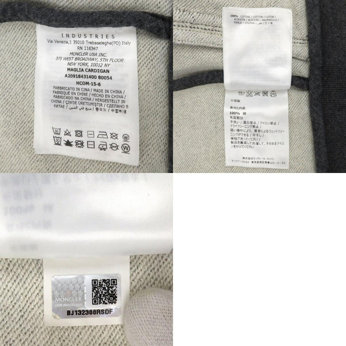 MONCLER 
ワッペン フーディ ダブルジップ スウェット 
MAGLIA CARDIGAN マグリア ジップアップ パーカー
