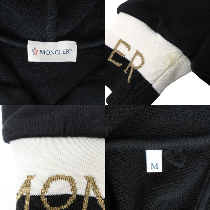 MONCLER  
袖标双拉链棉质卫衣连帽衫  
MAGLIA开衫 拉链连帽衫