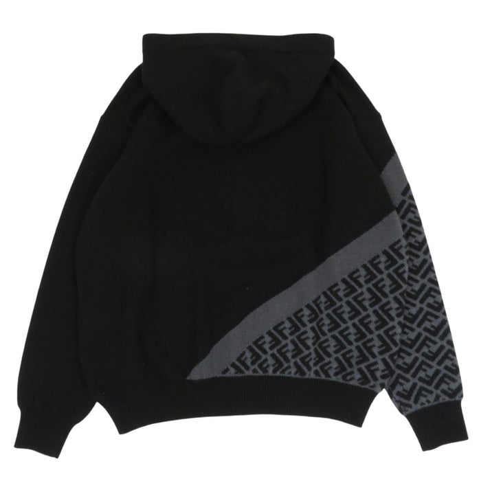 FENDI  
Zucca 标志连帽衫 双拉链  
FF 羊绒针织拉链卫衣
