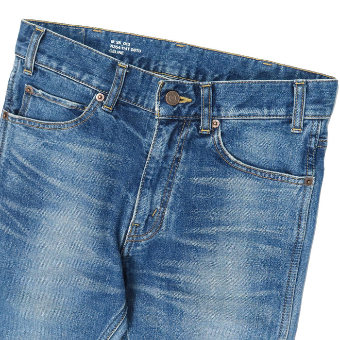 CELINE 
コットン 
スキニー デニムパンツ