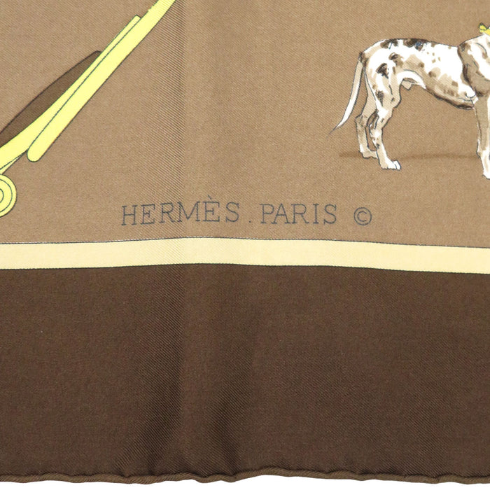 HERMES 
Seta grande formato 
Carré 90 CARROSSIER foulard carrozza