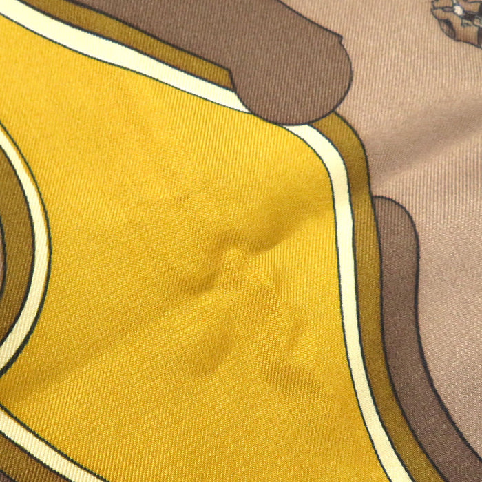 HERMES 
Silk Large 
Carré 90 CARROSSIER Carriage Scarf