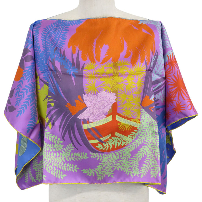 HERMES 
画家たちの庭 スカーフ シルク 大判 
カレ ドサール ダブルフェイス Le Jardin de Peintres ポン